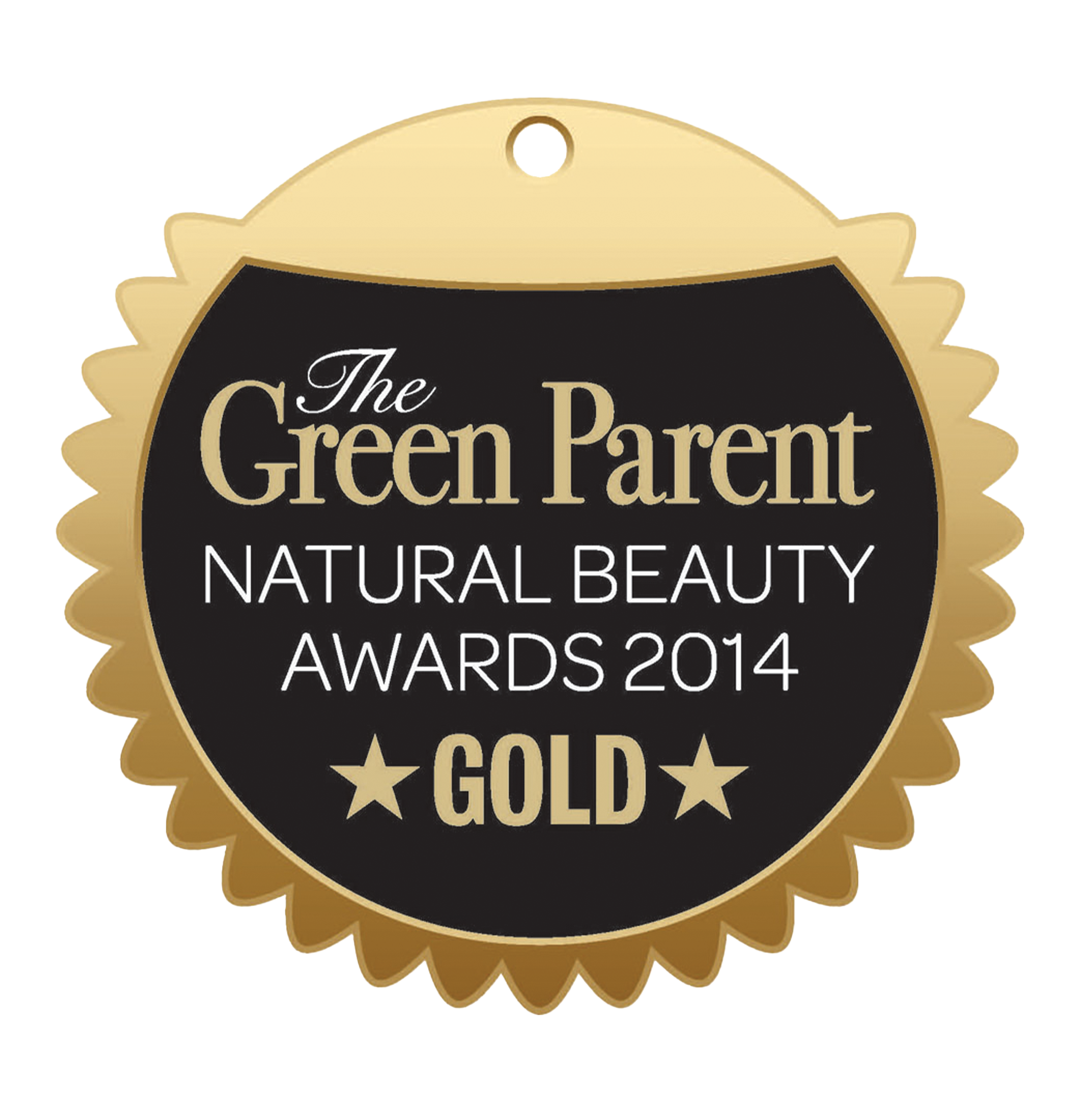 The Green Parent Natural Beauty Awards 2014 Gold