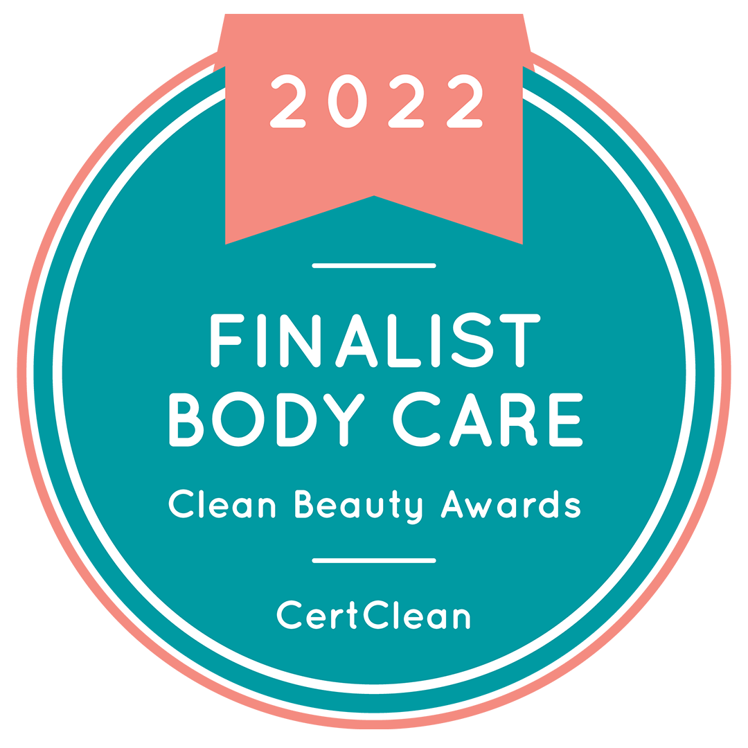 2022 Finalist Body Care Clean Beauty Awards CertClean
