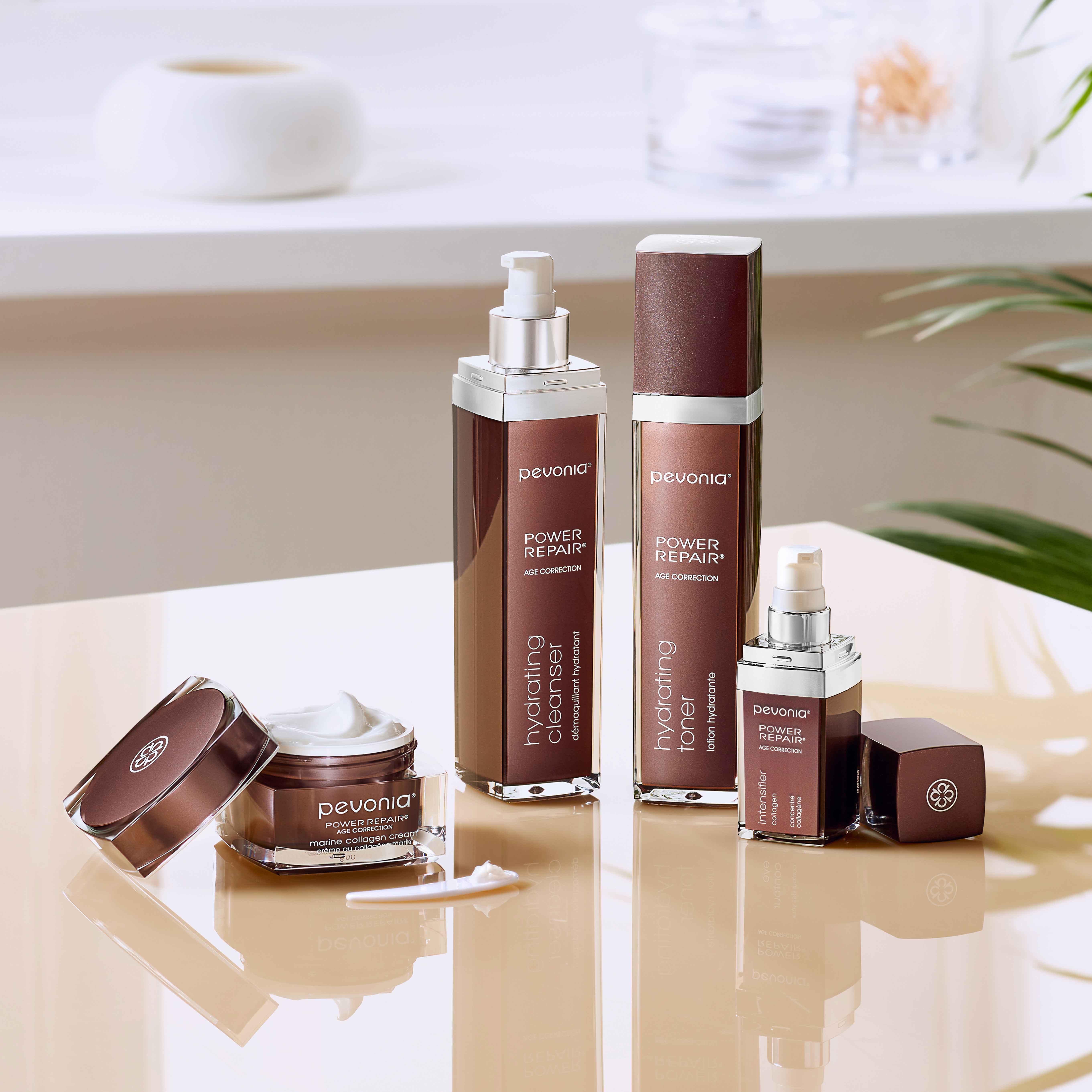 Power Repair Line on top of a reflective table.